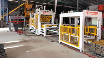 PC磚、透水磚生產(chǎn)現(xiàn)場